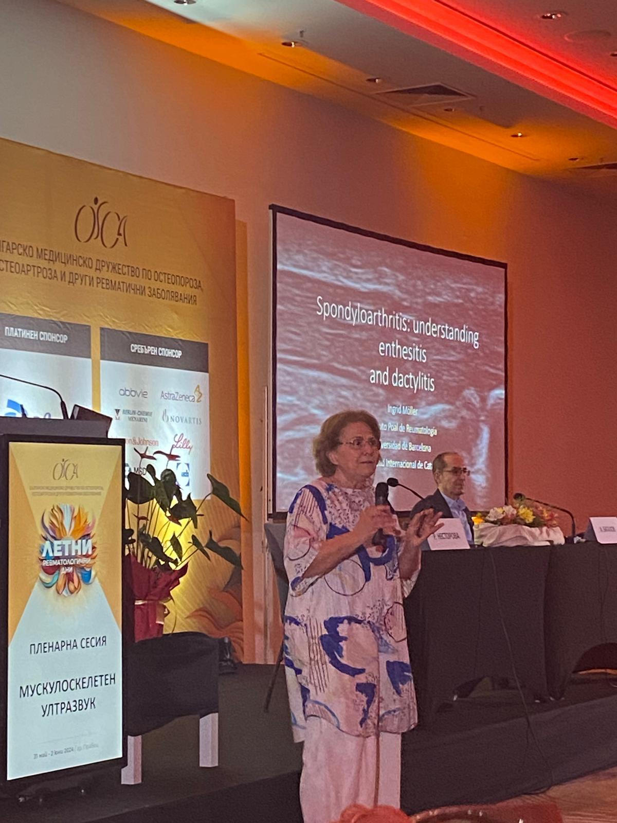 Dra. Möller invitada a presentar en el congreso nacional de Reumatología de Bulgaria