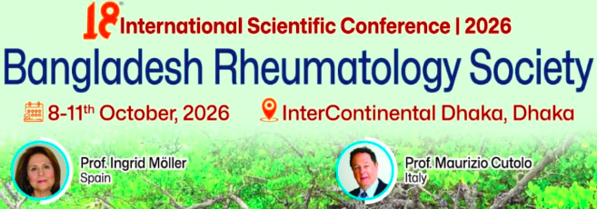 La Dra. Möller, invitada como ponente al Congreso Científico Internacional de la Bangladesh Rheumatology Society